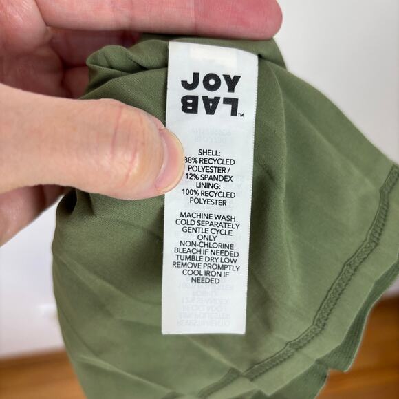 Joy Lab Green Running Shorts XL pleat liner pockets - Picture 9 of 9